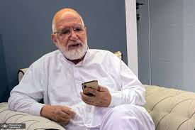 عکسی از کروبی در دیدار با همسر مصطفی تاج زاده