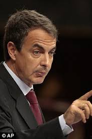 Pressure: U.S. President Barack Obama has called Spanish Prime Minister Jose Zapatero to urge Spain to take &#39;resolute action&#39; - article-1277707-0989CD63000005DC-291_224x338