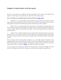 Help writing a eulogy speech Fast Online Help totuscontrol.pl ... via Relatably.com