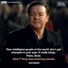 Ricky Gervais Quotes On Animals. QuotesGram via Relatably.com