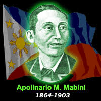 an excerpt from Talambuhay ng mga Bayani by Rene Alba. Born of a poor family, Apolinario Mabini was always studious. He was always sad and silent ... - mabini