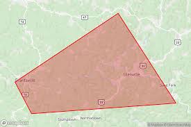 Tornado Warning in Northwestern Gilmer County Until 1:45 AM; Storm Threatens Glenville, Tanner
