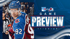 rangers vs avalanche Picture