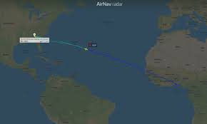 Delta DL54 returned to Atlanta after eight hours in the air and a U-turn over the middle of the Atlantic