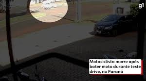 Motociclista morre após bater moto durante teste drive, no Paraná