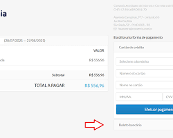 Imagem de Pagamento por boleto bancário da fatura do cartão de crédito