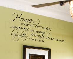 Wall Decal Quote Sticker Vinyl Lettering Home Is Where Love ... via Relatably.com