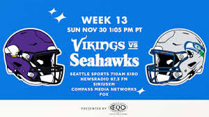 Seahawks vs Vikings: How To Watch, Listen And Follow Week 13 On Sunday, November 30