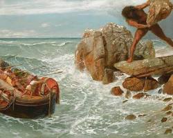 Image of Odyssey Book 9 classical art Odysseus and the Cyclops Polyphemus
