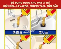 Hình ảnh về Cách sử dụng chai thông tắc cống Rocket