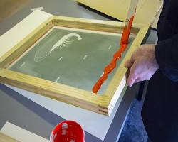 Imagen de Ejemplo de emulsionado de la malla serigráfica