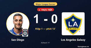 Live San Diego vs Los Angeles Galaxy: San Diego opens the scoring.