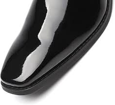 Amazon.com | Faranzi Tuxedo Oxford Patent Leather Plain Toe Wedding Dress Shoes for Men Lace up Comfortable Formal Business Shoes | Oxfords - Product from Amazon.com
