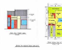 Gambar Denah Rumah Minimalis Modern di Jakarta Barat Sebelum Renovasi