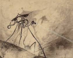 Image of Martian tripods from The War of the Worlds