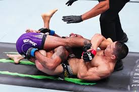 UFC Baku video: Asu Almabayev submits Charles Johnson with horrifying Suloev stretch