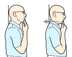 Hình ảnh về giải phẫu các nhóm cơ vùng cổ và bài tập chin tuck W stretch figure 4