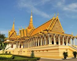 The ornate Royal Palace and Silver Pagoda in Phnom Penh