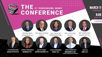 Introducing the first speakers at The Conference