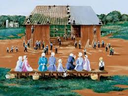 Image result for barn raising