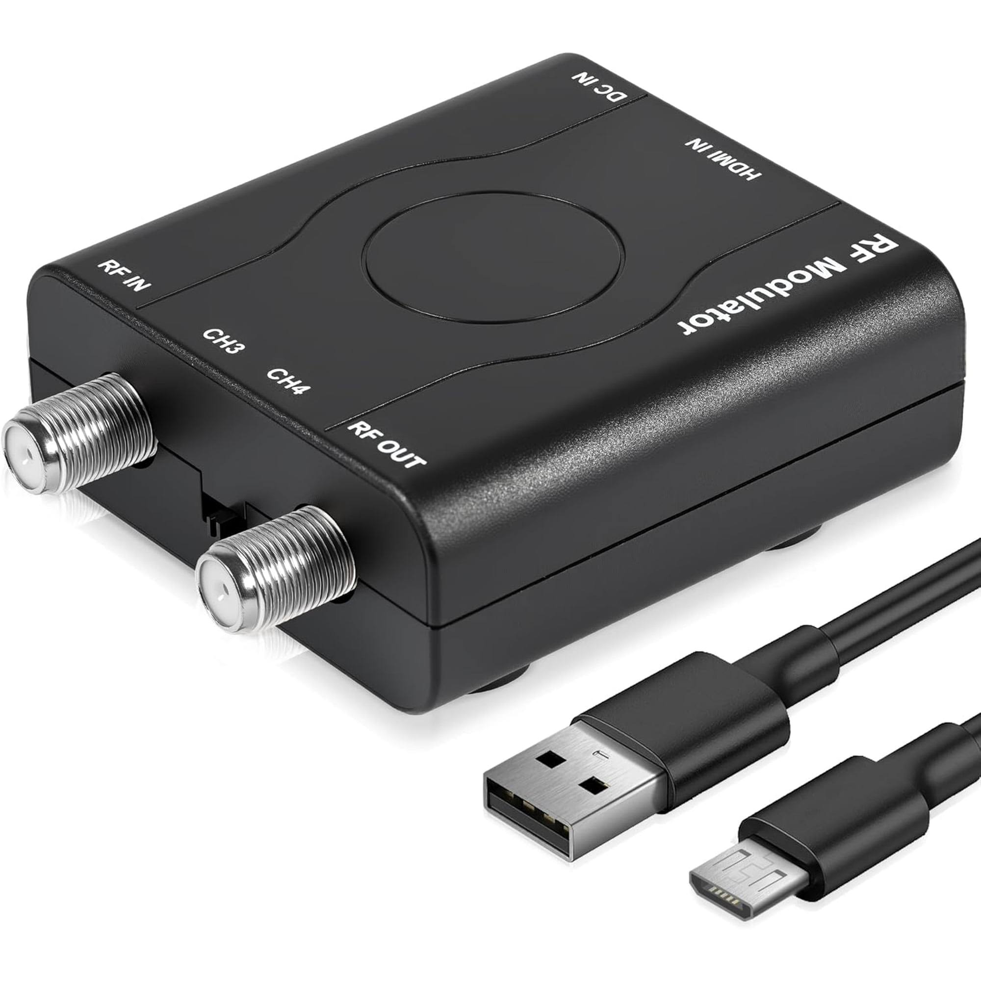 Hdmi to RF Modulator Hdm61 VHF RF Converter Ntsc TV Adapter with 1080p PLL Control