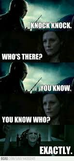 Voldemort | Harry potter | Pinterest | Voldemort, Knock Knock and ... via Relatably.com