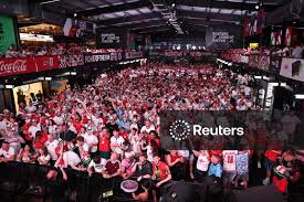 Licensable picture: FIFA World Cup 2026 - Quarter Final - Norway v England - Fans gather in London