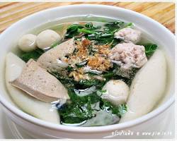 รูปภาพแกงจืดตำลึงใส่ตับ