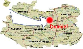 Resultado de imagen de mapa españa con daimiel