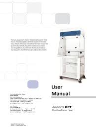 Esco Fume Hood User Manual | PDF