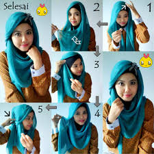 Hasil gambar untuk tutorial hijab