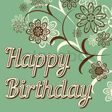 Image result for VINTAGE flower HAPPY BIRTHDAY card