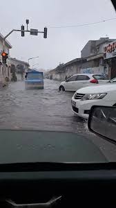 بارش شدید باران و آبگرفتگی معابر انزلی