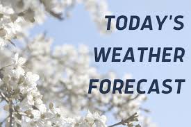 Today’s weather forecast