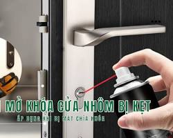 Hình ảnh về Khóa cửa nhôm kính bị mất chìa