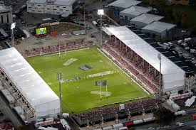 What happens next to Christchurch's temporary stadium after the Crusaders' farewell?