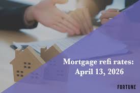Current refi mortgage rates report for April 13, 2026