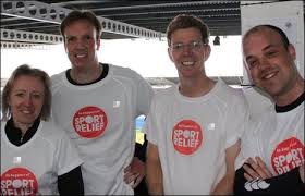 <b>Alison Dawes</b>, Tim Dellor, Duncan McLarty and Anthony Wootton finish the <b>...</b> - _47486813_img_0097