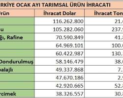 Image of Türkiye'nin tarım ürünleri ihracatı