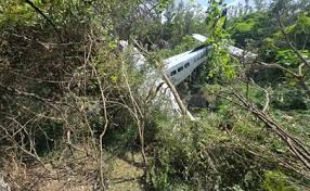 Se desploma avioneta en Pesquería, Nuevo León; reportan tres tripulantes lesionados