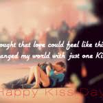 Kiss Day Quotes for Couples, One liner Sayings for him/her via Relatably.com