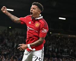 Image of Jadon Sancho playing for Manchester United
