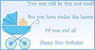 First birthday wishes and poems: Messages to write on a first ... via Relatably.com