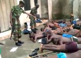 Image result for NIGERIAN SOLDIERS BEAT CIVILIANS