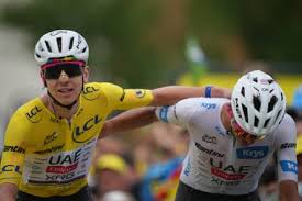 Tadej Pogacar on Stage at Tour de France