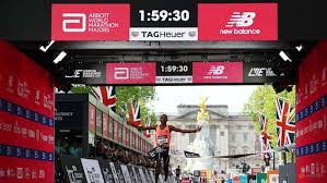 Kenya's Sawe becomes first man to run marathon under two hours at London Marathon