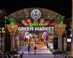 Image of vibrant local market in Siem Reap