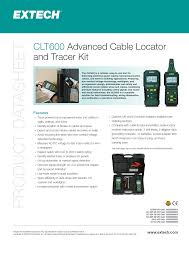 Extech CLT600 Advanced Cable Locator and Tracer Kit at ...