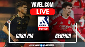 Casa Pia vs Benfica LIVE Score Updates in Portuguese League Match
