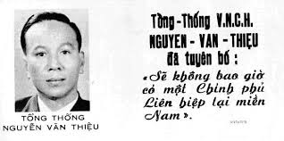 The &quot;DV&quot; indicated Quan-Doi Viet Nam Cong Hoa (Army of the Republic of Vietnam). ThieuVNLeafF.jpg (32535 bytes). Leaflet DV15AH2268 - ThieuVNLeafF